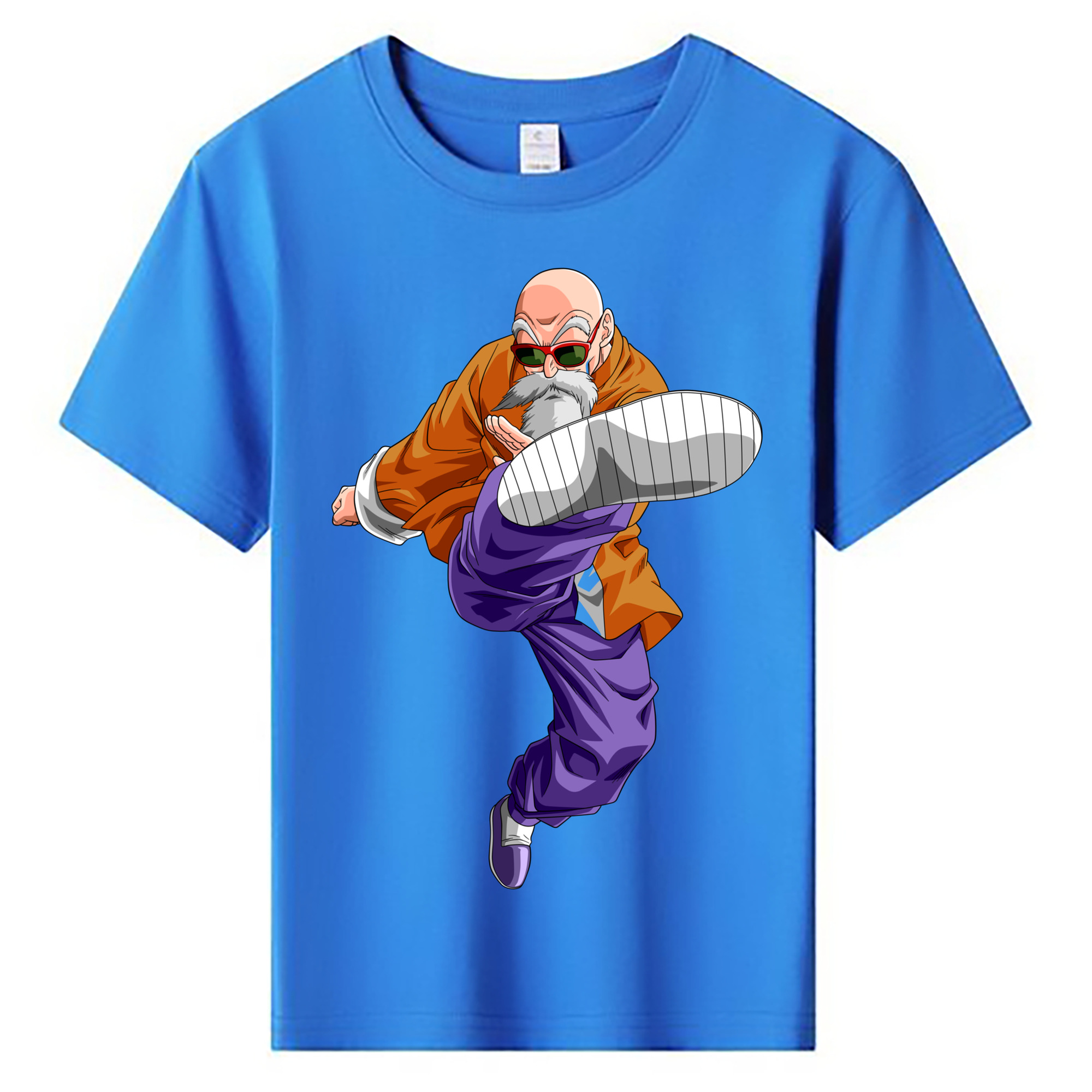 （画像用） ドラゴンボール 亀仙人（かめせんにん） DRAGON BALL Master Roshi Kame Sennin 綿100％キッズTシャツ（フロントプリント）
